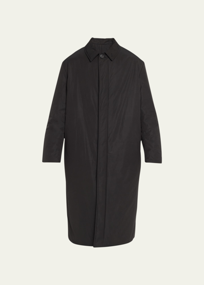 Shop The Row Men's Django Solid Overcoat In Black