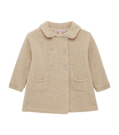 Shop Trotters Wool-blend Alexandra Coat (3-24 Months) In Beige