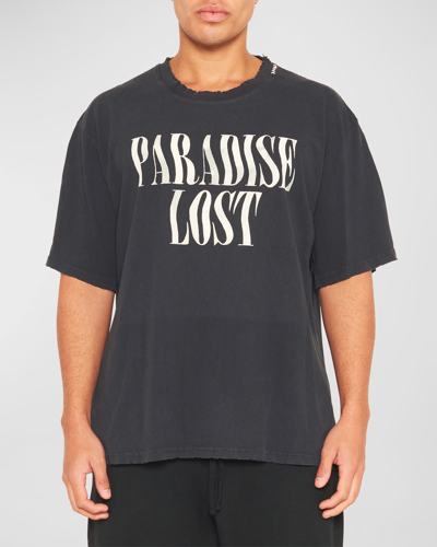 Men's Paradise Lost T-shirt In Faded Black