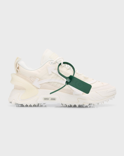 Shop Off-white Odsy 2000 Mesh Trainer Sneakers In 0101 White White