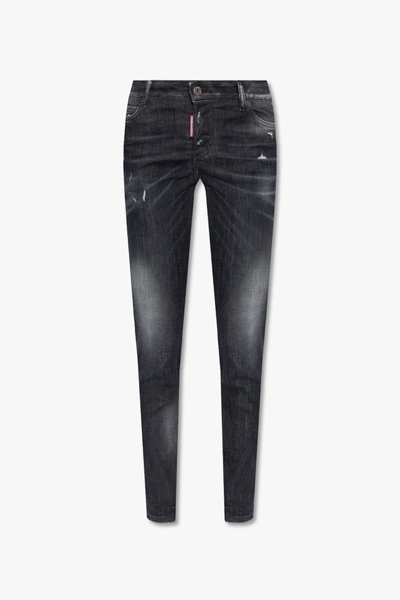 Shop Dsquared2 Grey ‘jennifer' Jeans In New