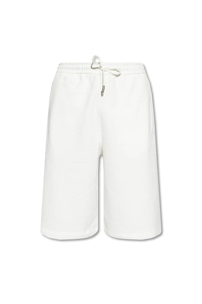Shop Gucci White Cotton Shorts With Logo In New