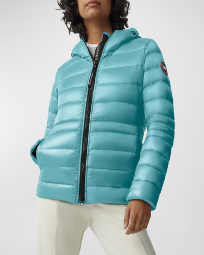 Shop Canada Goose Cypress Packable Hooded Puffer Jacket In Boulevard Blue