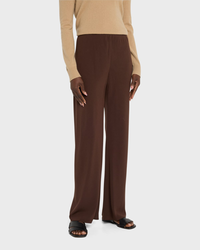 Vince High-waist Wide-leg Bias Pants In Black
