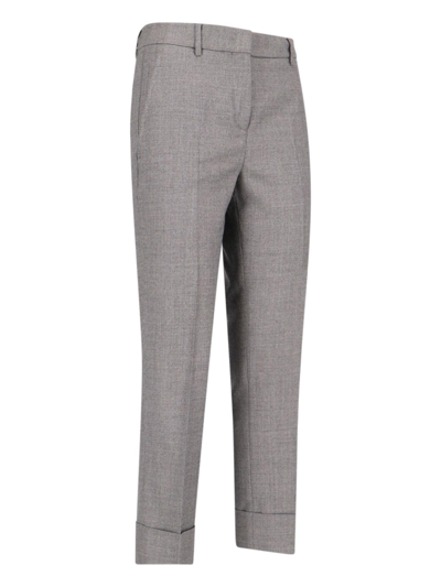 Incotex Tailored Pants In Grigio Cenere