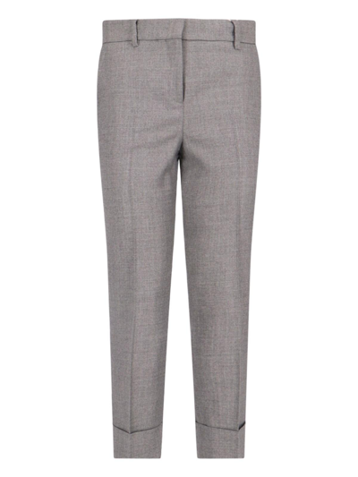 Incotex Tailored Pants In Grigio Cenere
