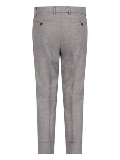 Incotex Tailored Pants In Grigio Cenere