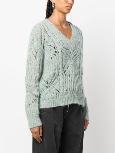 Shop Twinset Oversize V Neck Long Sleeves Sweater