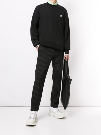 Shop Fred Perry Fp Crew Neck Sweatshirt