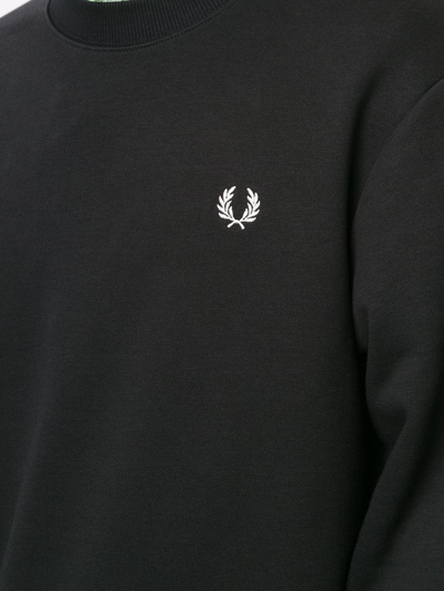 Shop Fred Perry Fp Crew Neck Sweatshirt