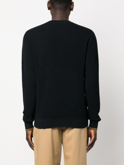 Shop Fred Perry Fb Waffle Stitch Jumper