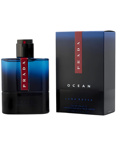 Shop Prada Men's Luna Rossa Ocean 3.4oz Edt Spray