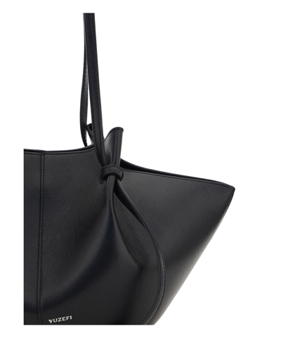 Shop Yuzefi Mochi Shoulder Bag In Black