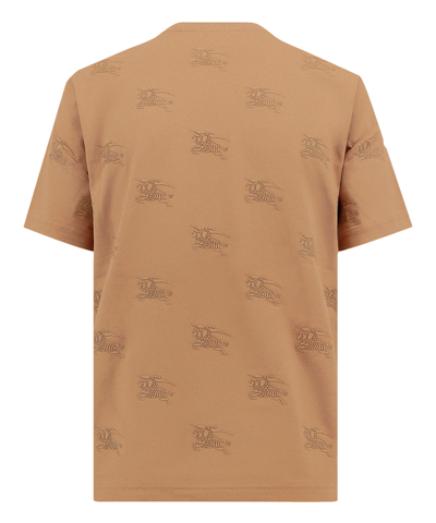 Shop Burberry T-shirt In Brown