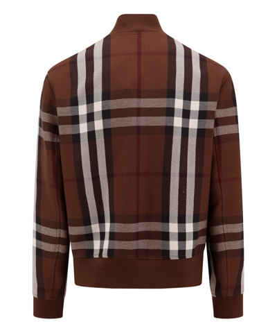Shop Burberry Bomber Jacket In Brown