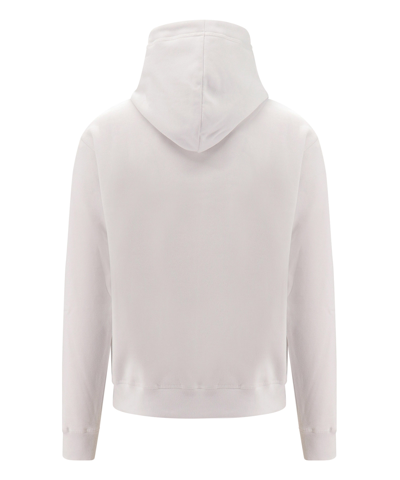 Dsquared2 Signature Icon-motif Cotton Hoodie In White