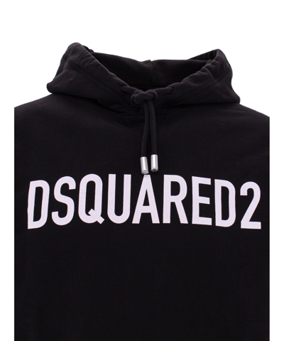 Dsquared2 Black Cool Sweat Hoodie With Logo
