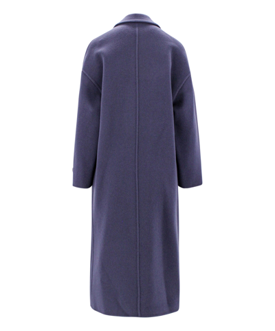 Shop Brunello Cucinelli Coat In Blue