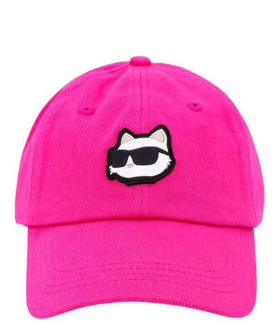 Shop Karl Lagerfeld Hat In Pink