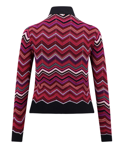 Shop Missoni Roll-neck Sweater In Pink
