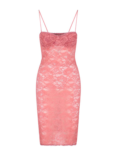 Shop Oseree Oséree Lace In Pink