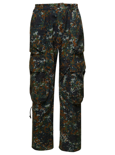 Shop Dsquared2 Camouflage Printed Cargo Pants In Multi
