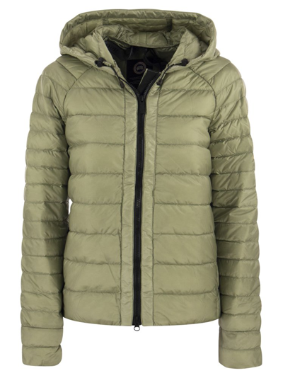 Shop Canada Goose Roxboro Hooded Down Jacket In Green