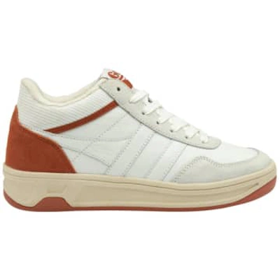 Shop Gola Clb519wu Swerve White/white/orange Spice In Red