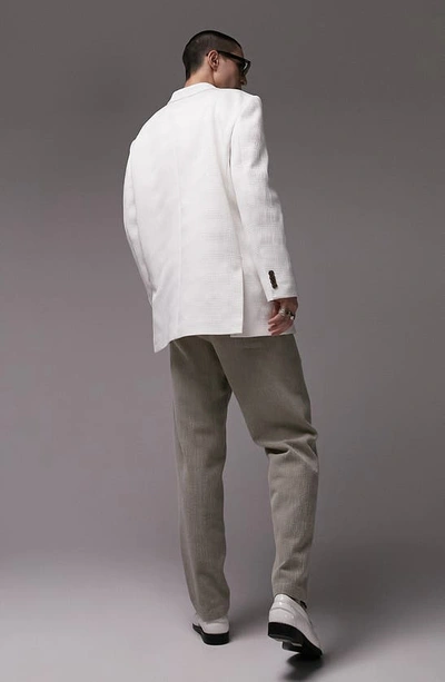 Shop Topman Boxy Oversize Blazer In White