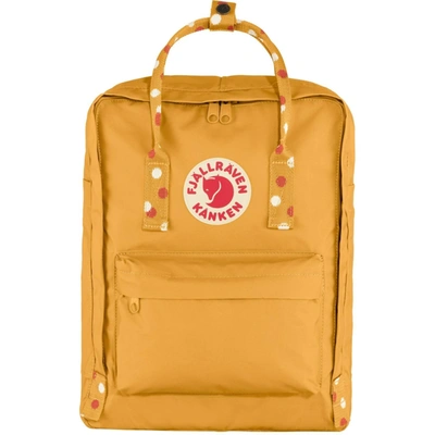 Shop Fjall Raven Classic Kanken Backpack In Ochre-confetti Pattern In Yellow