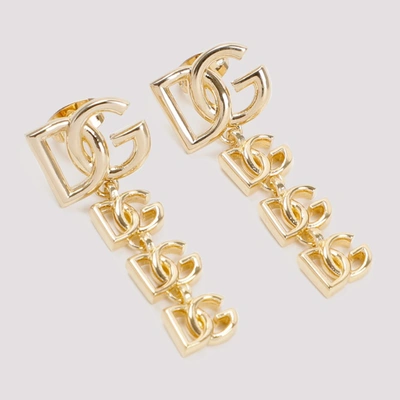 Shop Dolce & Gabbana Earrings Jewellery In Metallic
