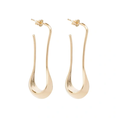 Shop Lemaire Short Drop Earrings Jewellery In Metallic