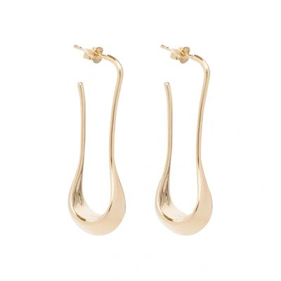 Lemaire Angular Drop Earrings In Metallic