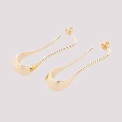 Lemaire Angular Drop Earrings In Metallic