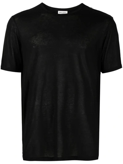 Shop Saint Laurent T-shirts & Tops In Noir