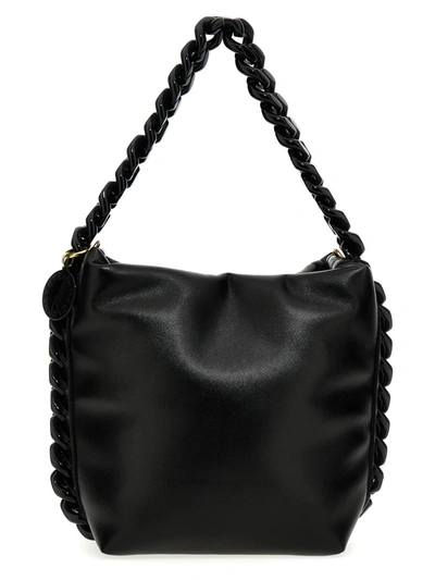 Shop Stella Mccartney 'frayme' Bucket Bag In Black