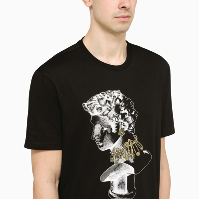 Shop Versace Graphic T-shirt In Black