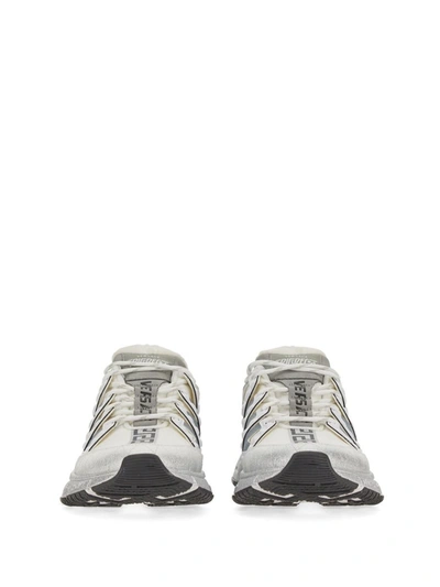 Shop Versace Trigrecha Sneaker In Silver