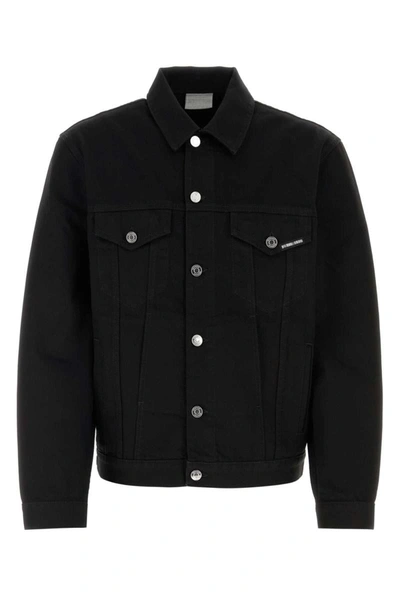 Vtmnts Embroidered Logo Jacket In Black