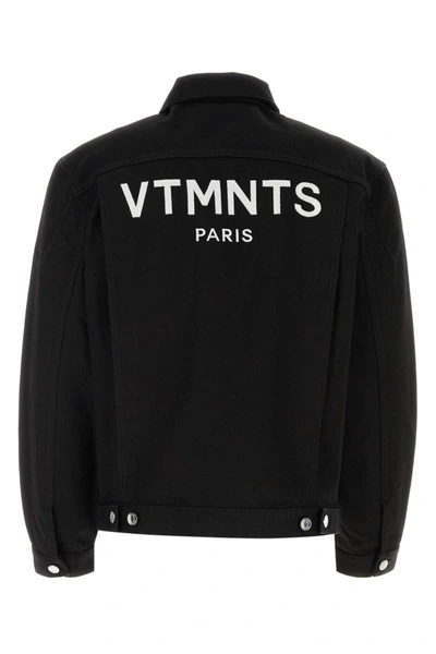 Vtmnts Embroidered Logo Jacket In Black