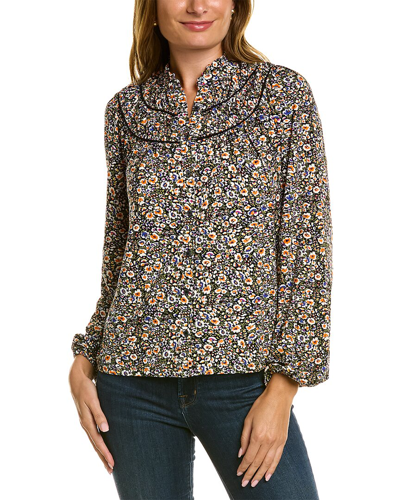 Shop Boden Ruched Yoke Jersey Shirt