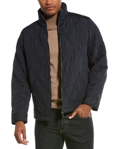 Shop Ted Baker Manby Quilted Jacket In Blue