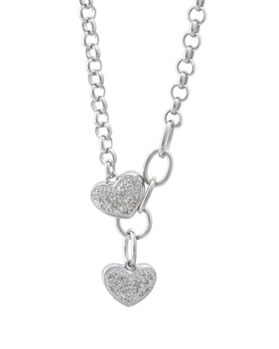 Diamond Select Cuts Silver Diamond Heart Necklace