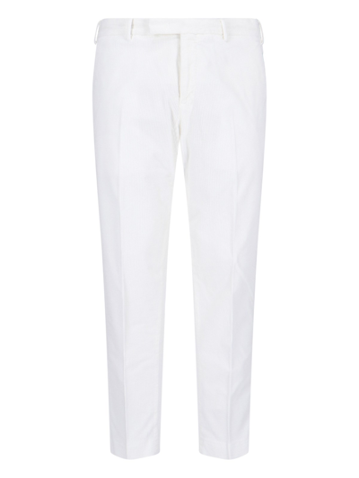 Shop Pt Torino Velvet Pants In White