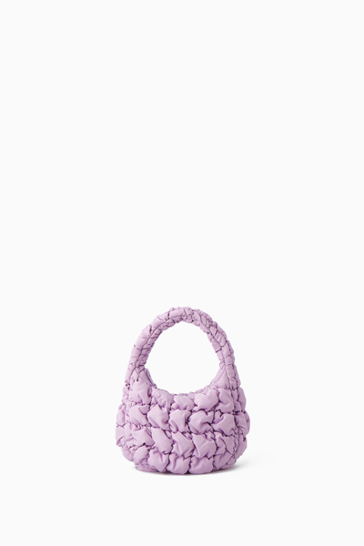 Shop Cos Quilted Micro Bag In Purple
