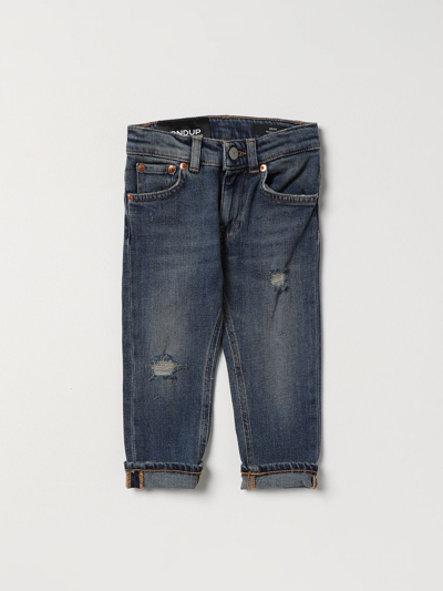 Shop Dondup Jeans In Used Effect Denim In Blue