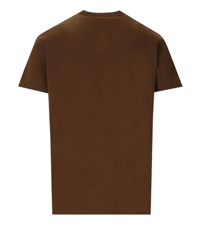 Shop Dsquared2 Super Negative Dyed Cool Brown T-shirt