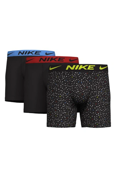 Shop Nike 3-pack Dri-fit Essential Micro Boxer Briefs In Swooshfetti Print