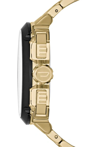 Shop Diesel Bamf Bracelet Watch In Gold