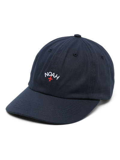 Shop Noah Ny Blue Core Logo-embroidered Cap